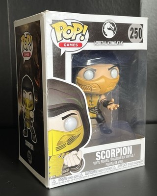 Funko Pop! Games: Mortal Kombat X - Scorpion #250 Complete In Box CIB *VAULTED*