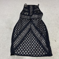 Lulus Dress Black Beige Sleeveless Women's Size Medium NWT