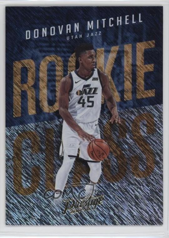2017-18 Panini Prestige Rookie Class Rain Donovan Mitchell #13 RC 0l19