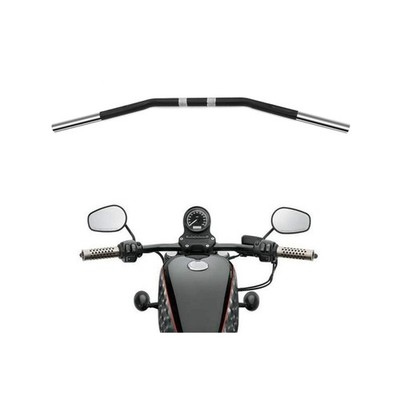 Alpha Rider Motorcycle Handlebars - 1 inch Drag Style Steel Handlebars Drag B...
