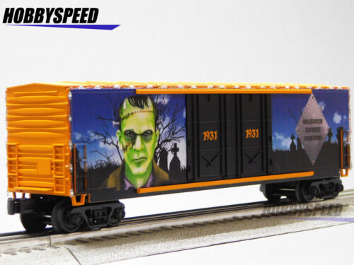 MTH RAILKING HALLOWEEN FRANKENSTEIN EXPRESS TRANSPORT 1931 BOXCAR 30-70130C NEW - Picture 2 of 11