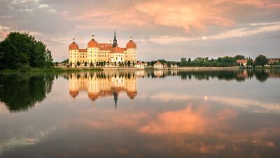 Landscape architecture castle old building nature Custom Gaming Mat Desk