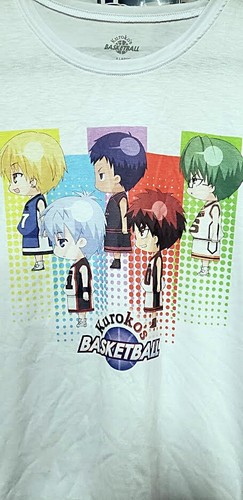 Anime Kuroko's Basketball SD Line Up Woman Jr's T-shirt New without Tag - Picture 3 of 3