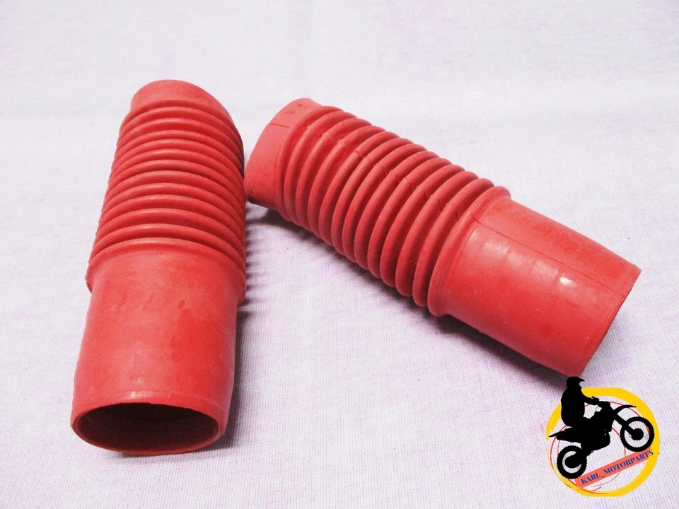 Fit Honda CB125S CL125S CD125A CT110  Red front fork boot rubber 1 pair  *nan12* - Изображение 3 из 4