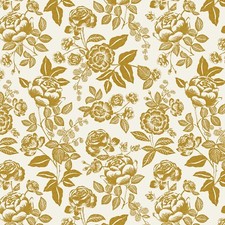Rifle Paper NEW Release "English Rose" "Roses" in Cream and Gold Cotton Fabric