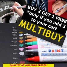 Paint Marker Pens Permanent Pen Marker For Car Tyre Tire Tyres Metal 12 Colour🎨