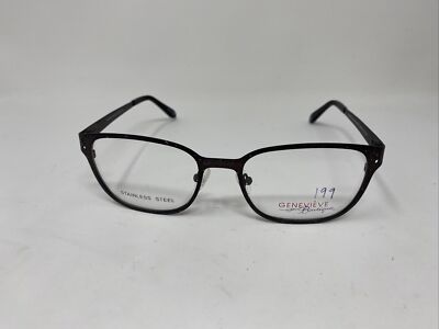 GENEVIEVE BOUTIQUE  EXPRESSION  MATTE BROWN 52/18/140 EYEGLASSES FRAME :Y40
