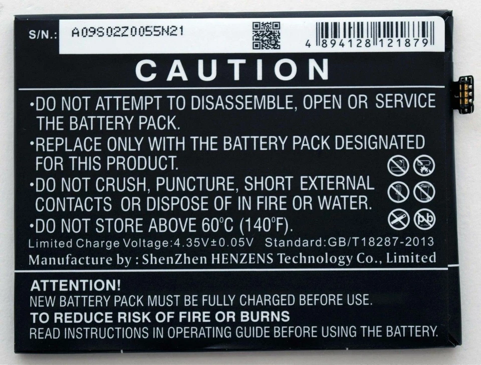 NUEVA BATERÍA DE TELÉFONO INTELIGENTE 3000mAh para OnePlus 3/3T DualSim A3000 A3003 Rain BLP613 Foto 4 de 4