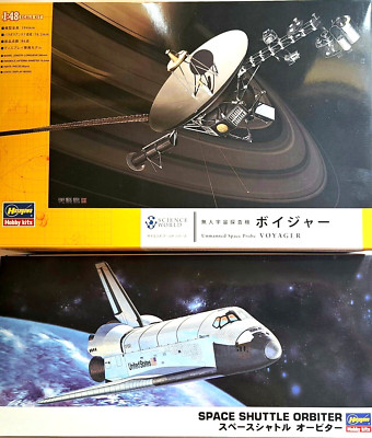 Voyager 1 & 2, 1/48 Scale & Space Shuttle Alantis:Discovery 1/200 Scale Models