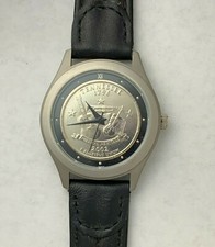 Men's 35mm Croton Watch 2002 Tennessee Statehood Quarter w/ Leather Band
