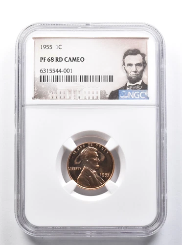 PF68 RD CAM 1955 Lincoln Wheat Cent NGC *8365