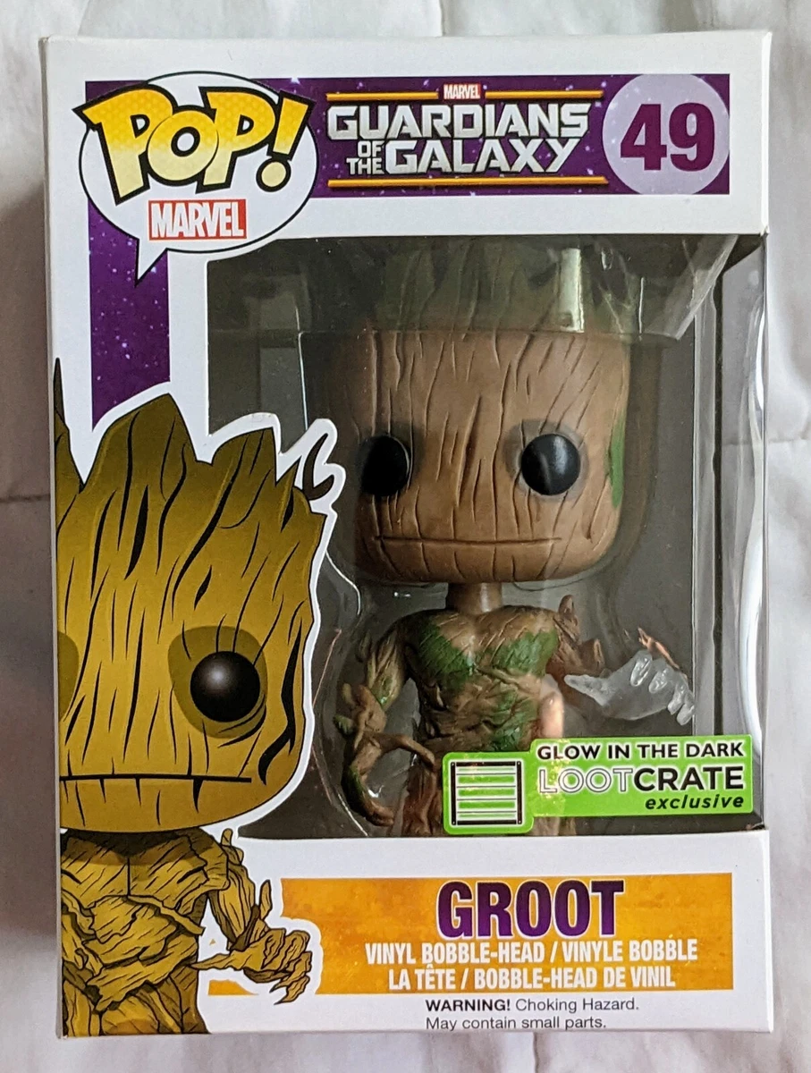 LootCrate Exclusive Funko Groot Glow in the Dark POP Vinyl