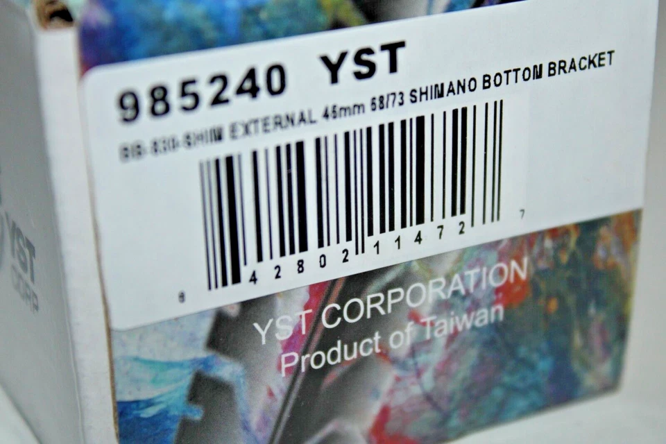 YST BB-830 Shim External Bottom Bracket Black 46mm 68/73 Shimano Free Shipping!! - Image 4 of 4