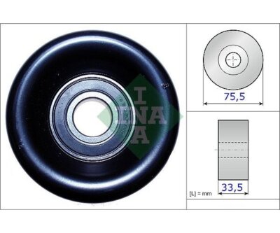 Spannrolle, Keilrippenriemen INA 531082710 für Honda CR-V II