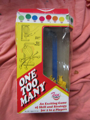 1991 ZIMA ONE TOO MANY GAME OF SKILL & STREGY 100% KOMPLETT