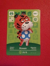 ROWAN ANIMAL CROSSING AMIIBO SERIES 4 CARD #387 TRACKED AU POST geniuine