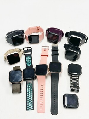 *LOT OF 12* UNTESTED Fitbit Versa FB504 Smartwatches