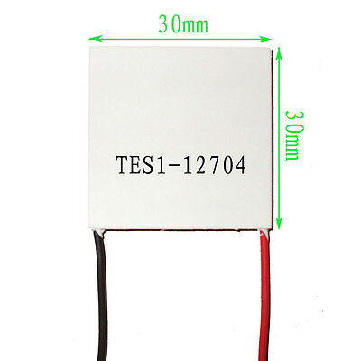TES1-12704 12V Thermoelectric Cooler Cooling Peltier Plate Module 30 x 30mm B20 