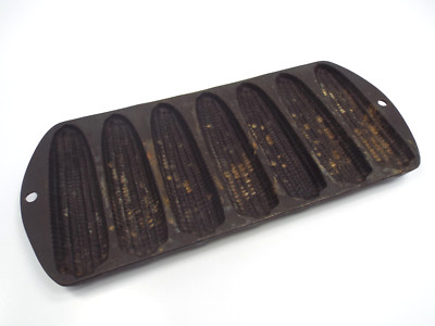 Vintage Cast Iron Corn Bread Stick Pan, Slot, marked A