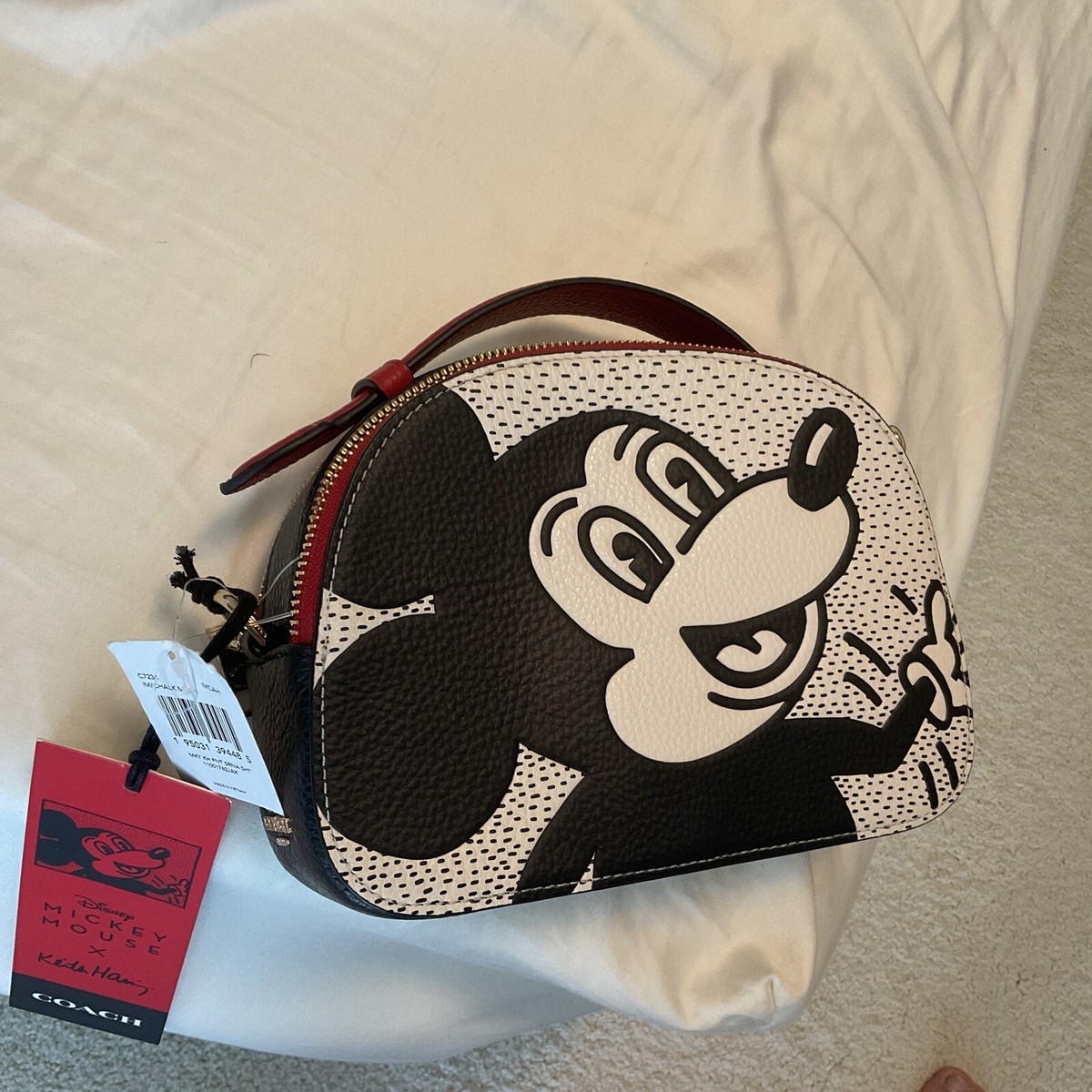 Coach C7234 Disney Mickey Mouse X Keith Haring Serena Satchel