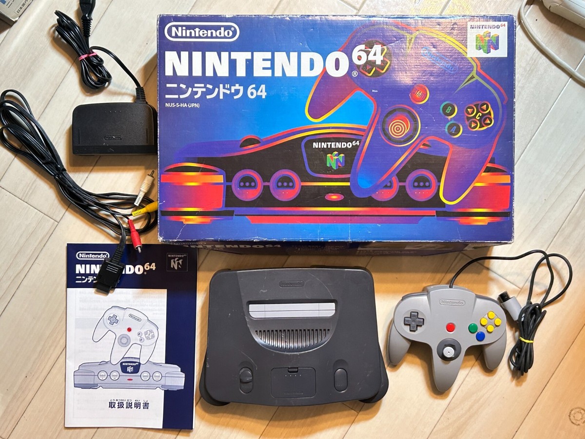 ヴィンテージ　任天堂　ゲーム　ニンテンドー64 NUS-001（JPN）ジャンク品　送料無料 動作確認済NINTENDO64 NUS-001(JPN) ゴールド ほぼ未使用