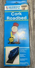 Midwest Cork Roadbed 15' - Model Train Track Roadbed - N Scale