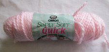 Caron Simply Soft Quick Yarn  Soft Pink Super Bulky  2.5 oz.  Partial Skein