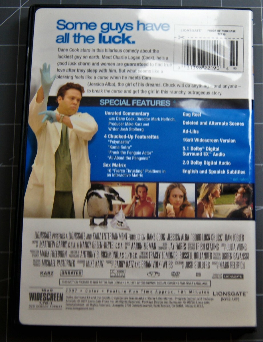 Good Luck Chuck (DVD, 2007) 31398221906| eBay