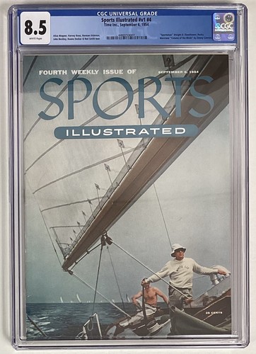 Sports Illustrated September 6 1954 Dwight Eisenhower Sailing CGC 8.5 Newsstand - 第 1/4 張圖片