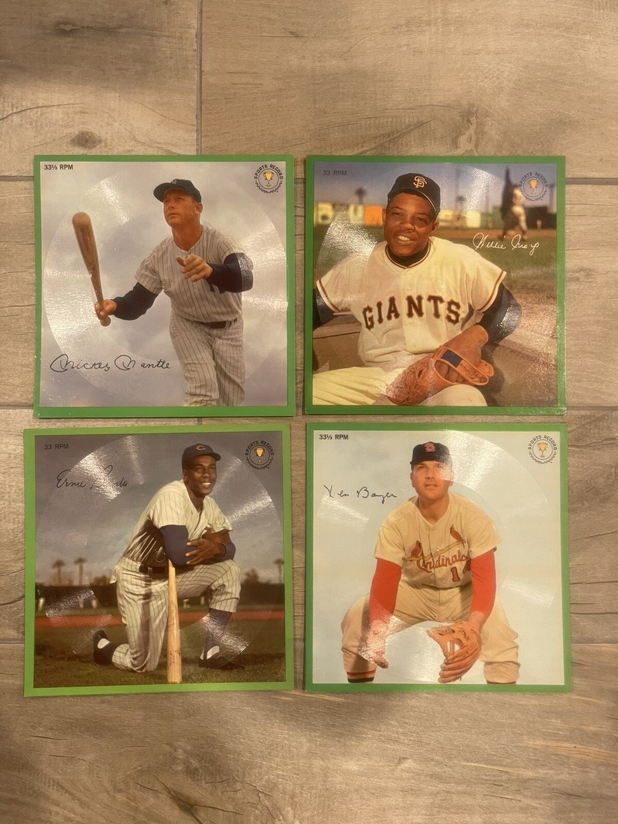 1964 AURAVISION BASEBALL 16 RECORD COMPLETE SET UNPUNCHED READ
