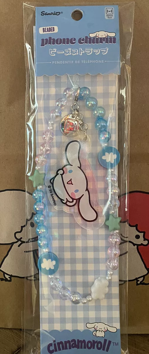 Cinnamoroll Beaded Charm Mobile Phone Wrist Strap