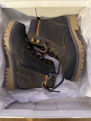 Sehr schicke Leder- Jungen Schuhe Gr.31 NEU Von VENICE Echtes Leder Dunkelblau