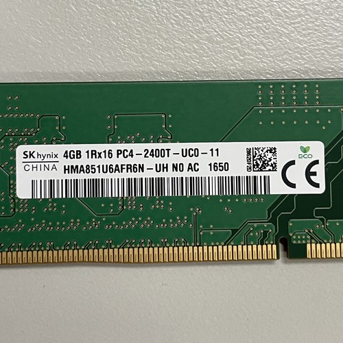 SK Hynix 4GB DDR4 RAM PC4-19200 2400MHz non-ECC Unbuffered DIMM HMA851U6AFR6N-UH - Picture 2 of 7