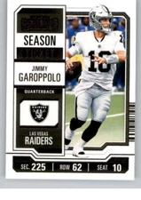 JIMMY GAROPPOLO 2023 Panini Contenders Season Ticket Base #54 NFL Raid ID:108956