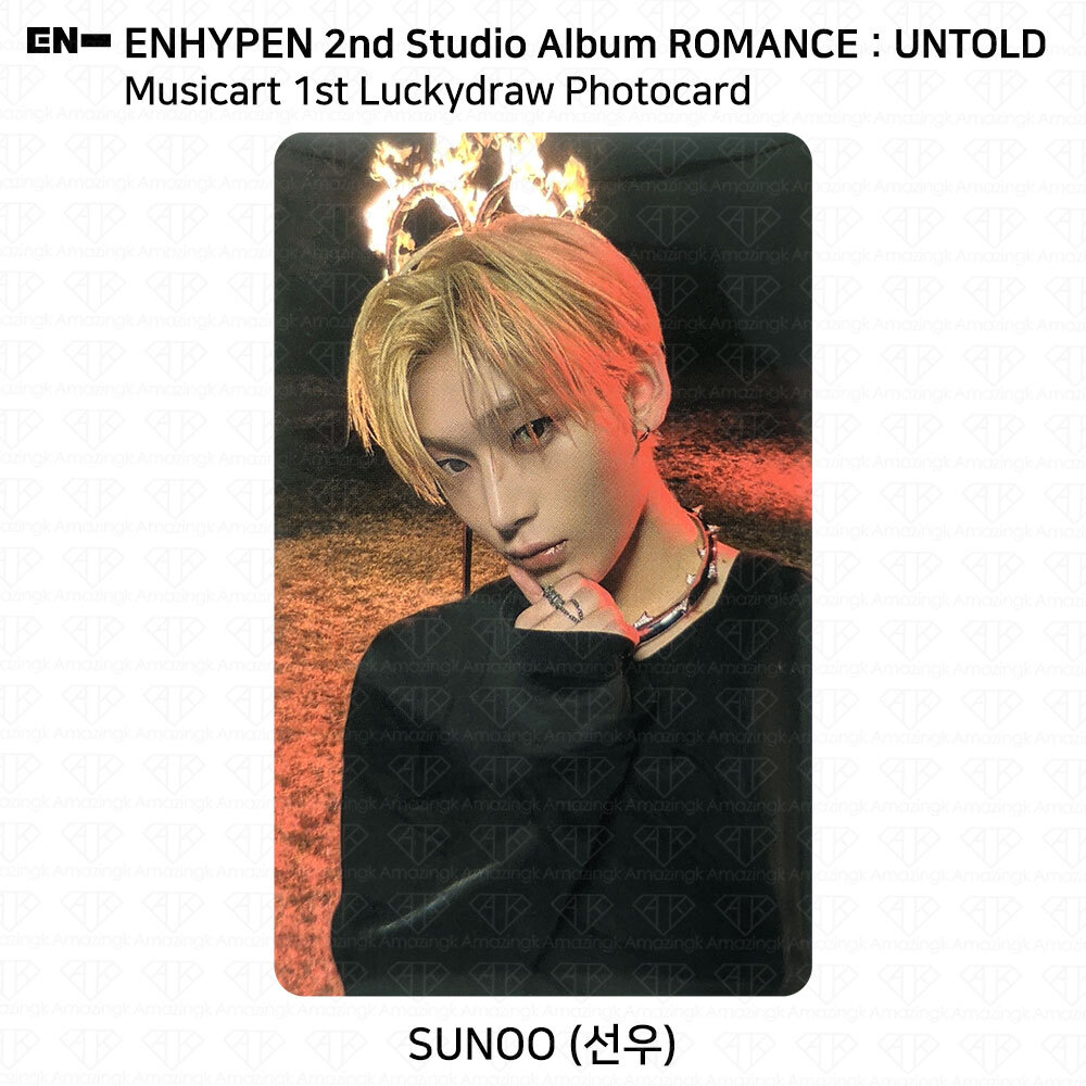 【直筆サイン】　ENHYPEN 2nd Studio Album Romance Enhypen 2nd Studio Album ROMANCE:UNTOLD Official Photocard