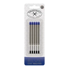 30 Thornton's Parker Style Ballpoint Pen Refills, 1.0mm, Medium Point, Blue Ink