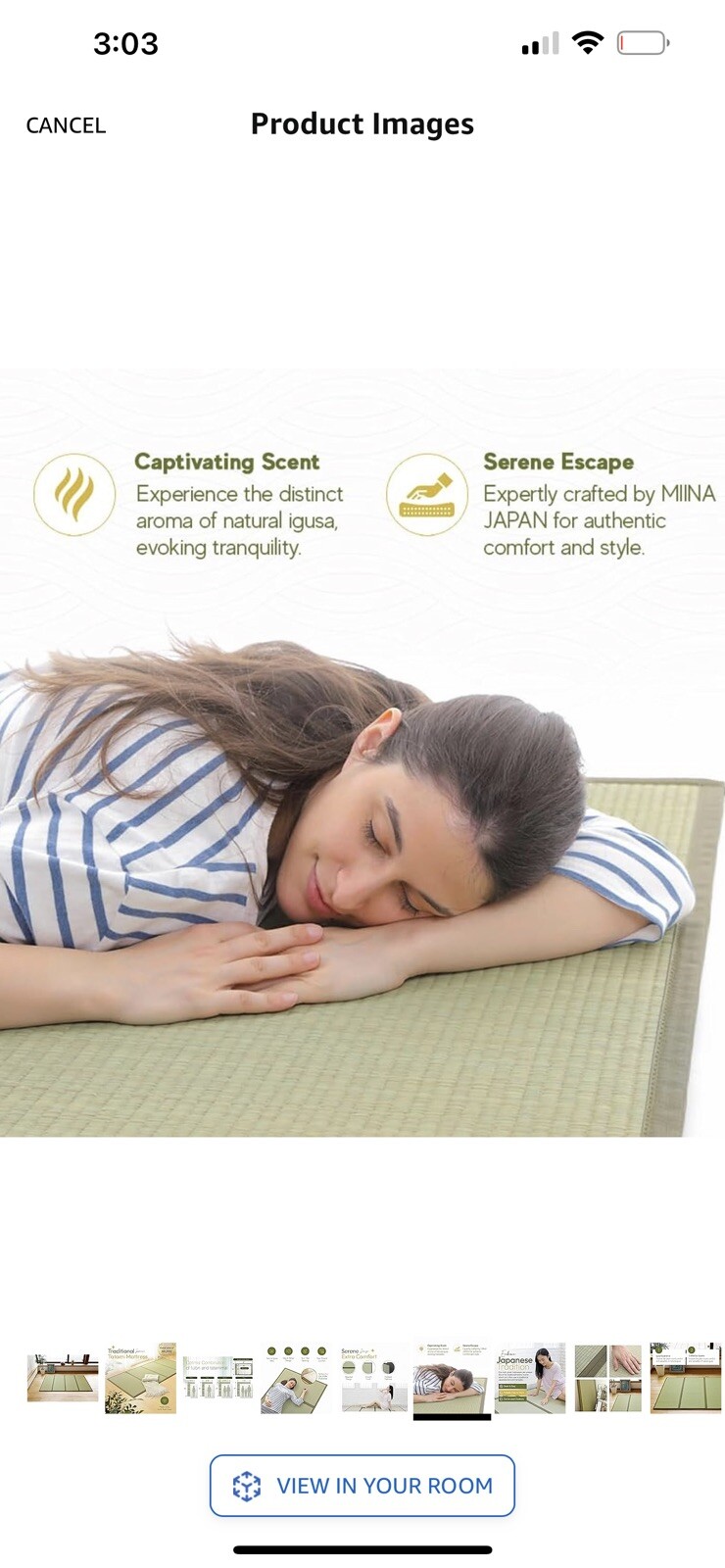 JAPANESE STYLE TWIN SIZE 3 FOLDING EZ TATAMI MAT eBay