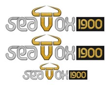 3 Sea Ox Boat Stickers "3D Vinyl Replica" of original - 10" long