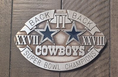 DALLAS COWBOYS BACK TO BACK CHAMPS SUPER BOWL 27 & 28 PAPER WEIGHT!!!