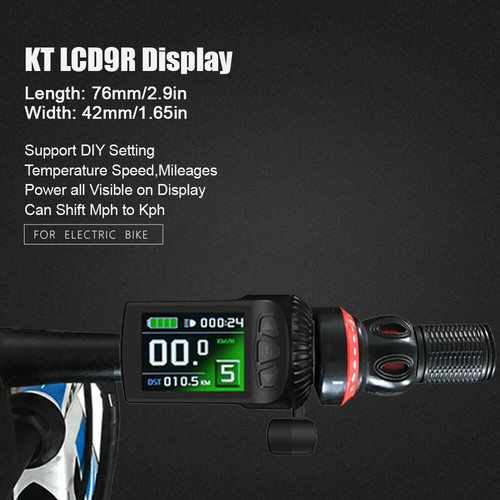 Electric Bike LCD9R LCD Display 24V 36V 48V Intelligent Control Panel - Picture 6 of 16
