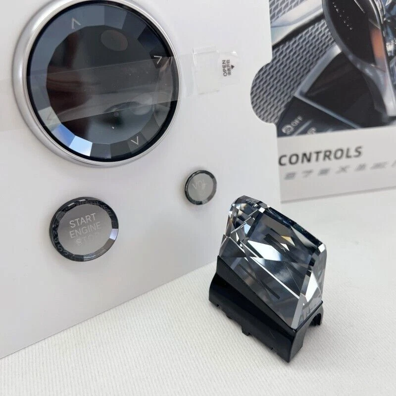 4pcs Crystal Gear Shift Knob Shifter Sticker Fits For BMW X3 2023 2024 - Image 4 of 4