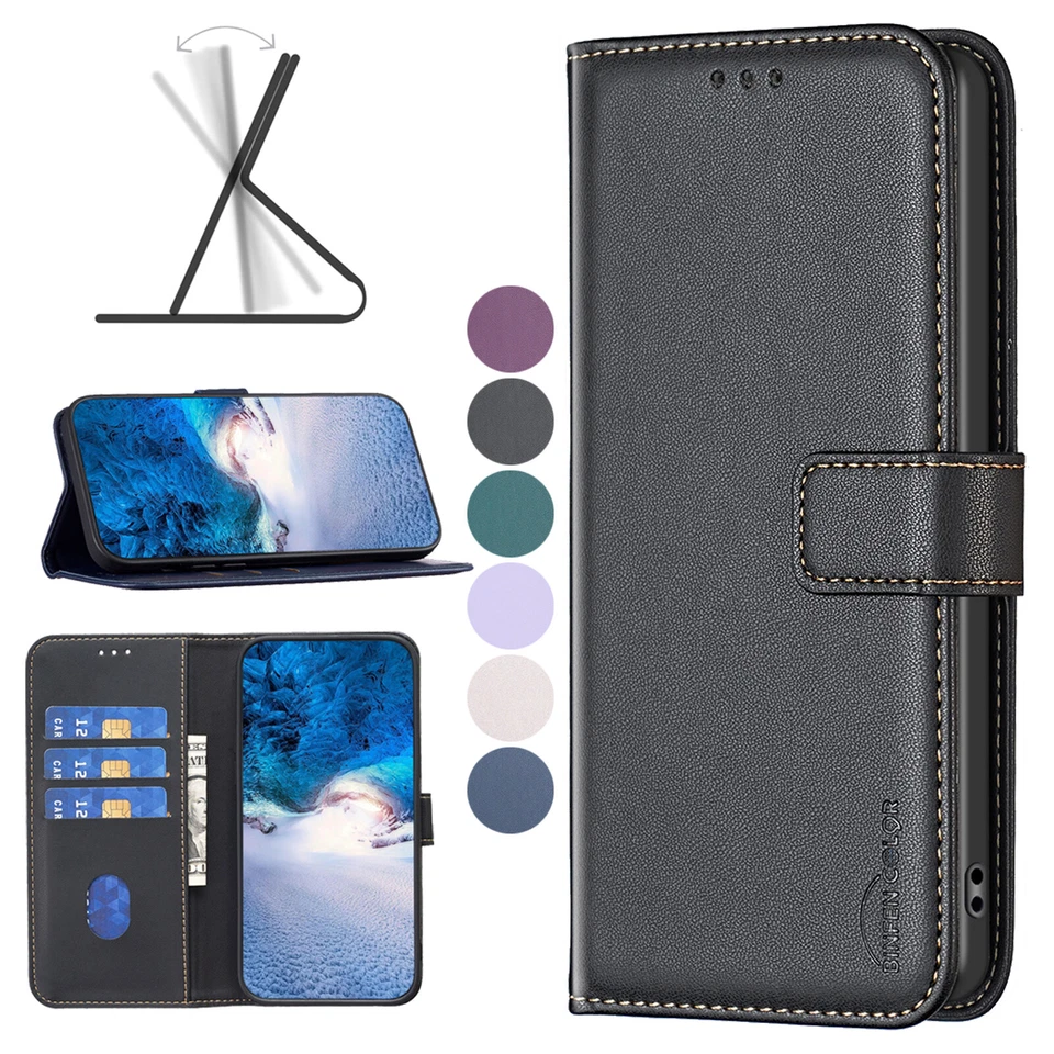 Leather Flip Stand Magnetic Wallet Case Cover For Nokia C12 C22 C32 G22 G21 G11 - Image 4 of 4