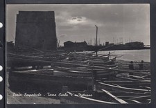 Postcard Porto Empedocle Tower Charles V Night UC87