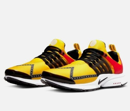 nike presto yellow running shoes