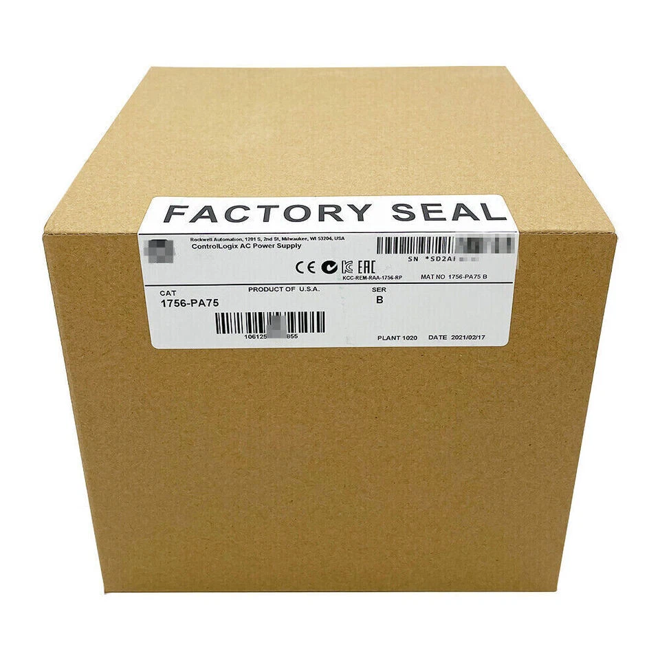 New Factory Sealed Allen-Bradley 1756-PA75 ControlLogix AC Power Supply CA STOCK - Image 2 of 3