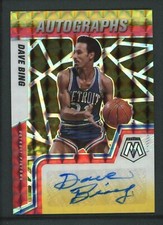 2021-22 DAVE BING AUTO PANINI MOSAIC GOLD RED AUTOGRAPHS