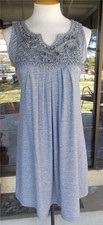 Macrame Back Silk Blend Pretty Angel Sleeveless Tunic Or  Dress Sz. M