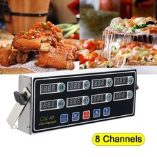 8 Channel Commercial Kitchen Digital Timer Re...