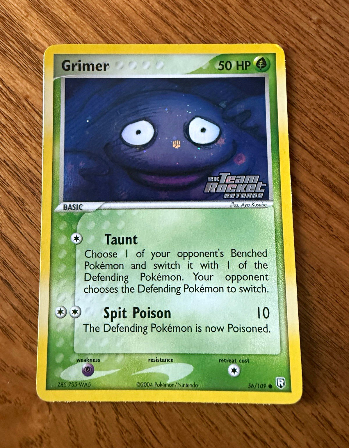 Grimer 56/109 EX Team Rocket Returns Reverse Holo Common English TCG