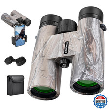 12x42 HD Binoculars High Power Waterproof Low Light Night Vision w/Phone Adapter